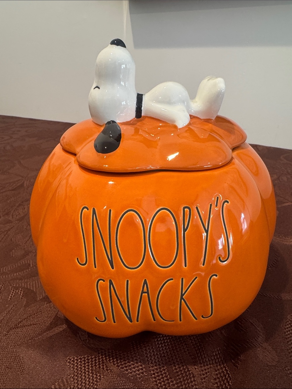 🎃NWOT Peanuts X Rae Dunn Pumpkin Snack Canister